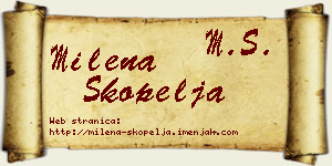 Milena Škopelja vizit kartica